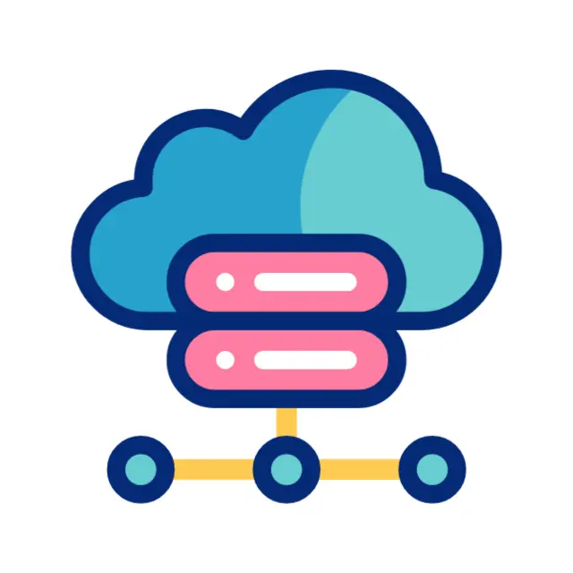 Ícone de um banco de dados em nuvem.