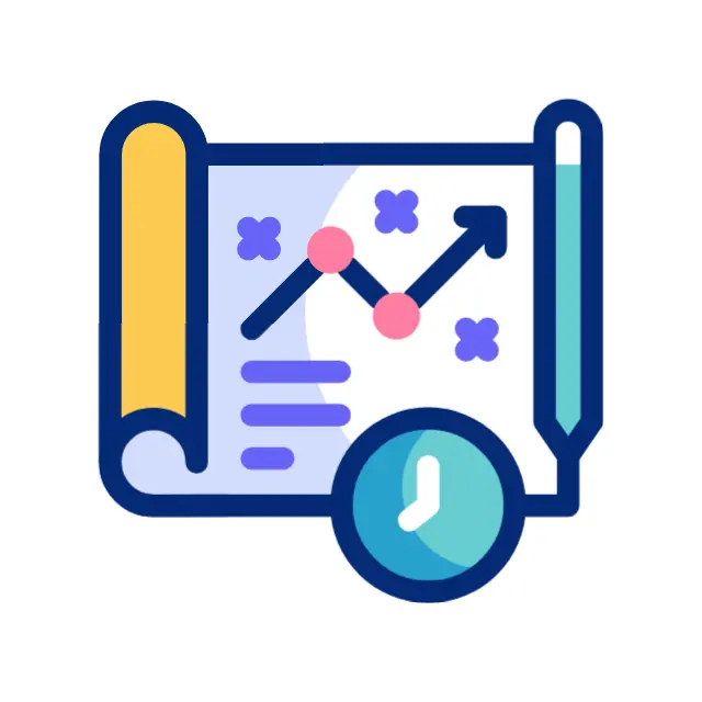Ícone de um mapa ou planta com um pino, representando planejamento estratégico.